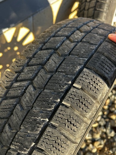 5〜7分山スタッドレスタイヤホイールセットGOODYEAR  ICENAVI 155/65R13  22年製 在庫no⑥