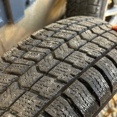 5〜7分山スタッドレスタイヤホイールセットGOODYEAR  ICENAVI 155/65R13  22年製 在庫no⑥の画像