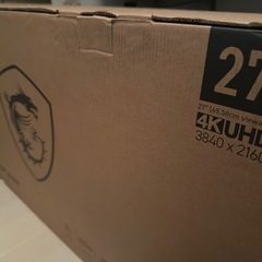 ゲーミングモニター 27インチ　MSI 新品未開封の画像
