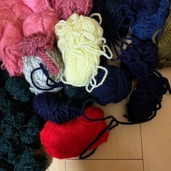 毛糸　余り糸いろいろ
の画像