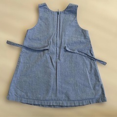 【ミキハウス3点】100ワンピース＆100Tシャツ＆90ジーンズ花柄お買い得美品の画像