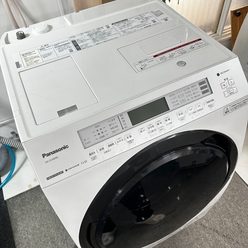 送料取り付け無料！完全分解洗浄済 ！Panasonic NA-SVX80BL  2021年製　完全分解洗浄済　ドラム式洗濯機　ヒートポンプ式