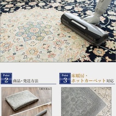 【受け渡し決まりました】ペルシャラグ 2畳 用 カーペット 195×195 cmの画像