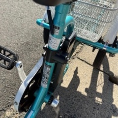 MIMUGO/ミムゴ 電動三輪自転車 MG-TRM18MINI(アシらくミニ)/電動アシスト 18インチ(前輪18/後輪14インチ)/充電器付き/
の画像