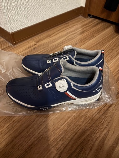 取引場所相談可】CALLAWAY ゴルフシューズ ネイビー女性用 (yoshi