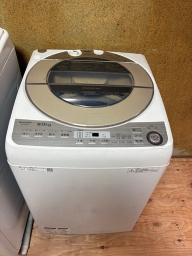 シャ-プ洗濯機、9kg