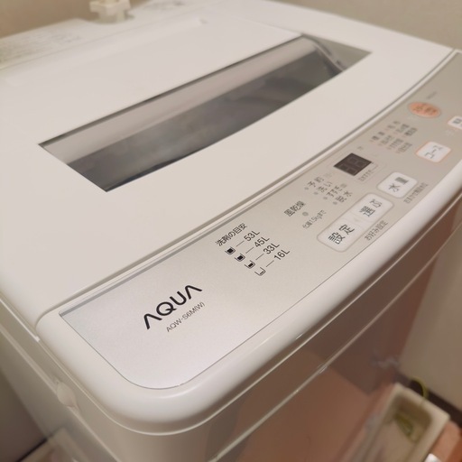 AQUA 全自動洗濯機 6.0kg AQW-S6M 2022年製 動作良好