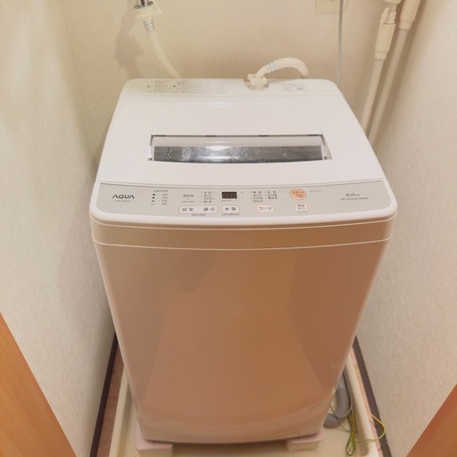AQUA 全自動洗濯機 6.0kg AQW-S6M 2022年製 動作良好