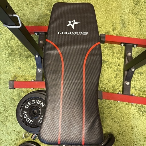 トレーニングベンチ、ダンベル、ベンチプレス60kgセット (たいが) 大塚