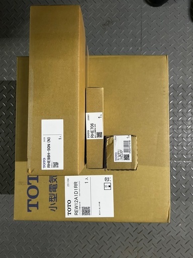 TOTO小型電気温水器12Ｌフルセット(2台同時販売可能)