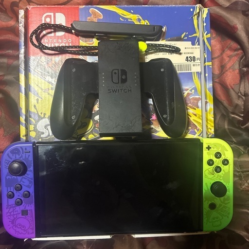 任天堂Switch有機モデル　スプラトゥーン仕様