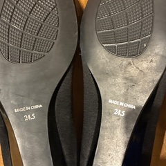 黒色　パンプス　24.5㎝の画像