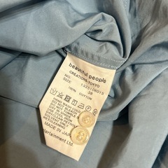 beautiful people ビューティフルピープル　gatsby shirting big collar shirt の画像