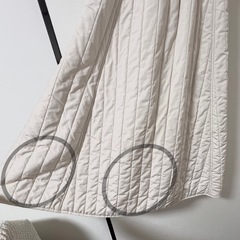 【GRL】キルティングフレアロングスカート[gm550] アイボリーの画像