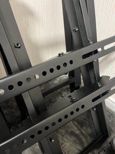 Bauhutte BHV-2400-BK モニター台 Amazon｜Bauhutte ( バウヒュッテ ) 昇降式 テレビ台 ツインポール