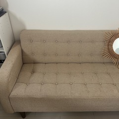 ソファ　椅子　ベージュソファ  引取りのみの画像