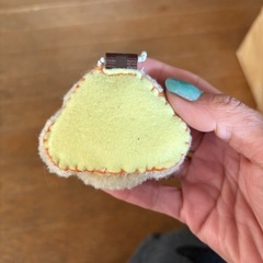 パンチニードル　プードル　クリーム小①の画像