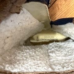 キッズ 14.5cm ネイビー ボアブーツの画像