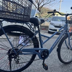 【美品】自転車 1年使用／引っ越しのため売ります（※後ろカゴなし）の画像