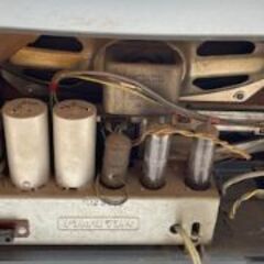 【昭和レトロ】ビンテージ　ナショナル製真空管ラジオ　AM-380の画像