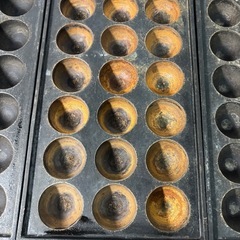 ◆たこ焼き◆鉄板7枚◆18個◆18穴◆業務用◆SHIBATA◆屋台◆鉄板のみの画像