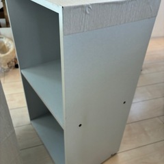 2個セット　収納ボックス　白　2段　の画像