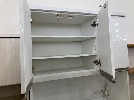 【軽トラック貸出サービス有】ニトリ　レンジボード　３枚扉　スライド台　引き出し② 使用感有　程度B リガーレ　120KB ナチュラル　175