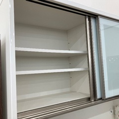 【軽トラック貸出サービス有】ニトリ　レンジボード　２枚扉　ｷｽﾞ有　程度B アルミナ　ホワイト　177の画像