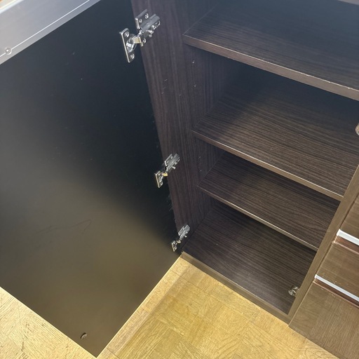 【ジャングル深井店】★ニトリ システムキッチンボード ブラウン キッチン家具 収納家具 家具 堺市 深井 【FU3389】