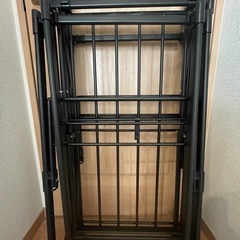 美品！ 最終値下げ 折りたたみできる大容量室内物干し(ブラック FC08)の画像