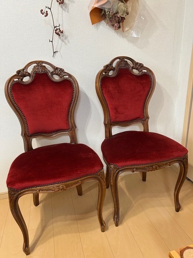 アンティーク調チェア2脚セット (jam) 大矢知の椅子《チェア》の中古