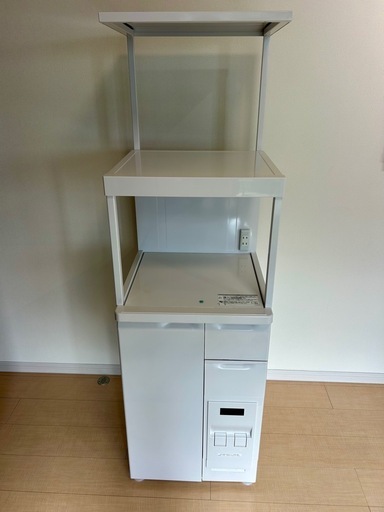 エムケー精工 SKU-311W 幅48cm レンジ台 米びつ キッチンストッカー