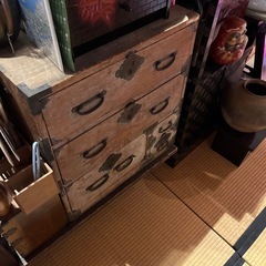 希少　古民具　和箪笥　　わだんすの画像