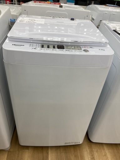 【トレファク高槻店】安心の6ヶ月間保証！取りに来られる方限定！Hisense（ハイセンス）の全自動洗濯機のご紹介です！