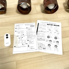 シーリングライト 北欧 おしゃれ 4灯 リモコン付 LED対応　スポットライト　照明の画像