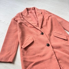 新品タグ付！レディースコート　パステルテラコッタ　コートの画像