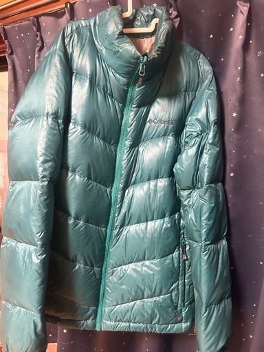 【美品】Columbia 700FPグースダウンジャケット　L グリーンブルー