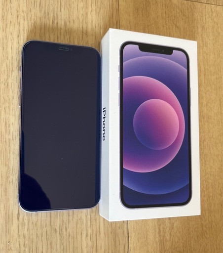 【取引終了】 iPhone12 64GB パープル SIMフリー 箱 付き
