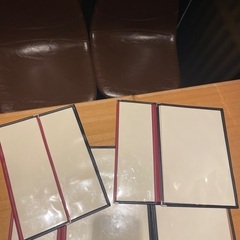 6ページ変則三つ折りメニュー3冊セットの画像