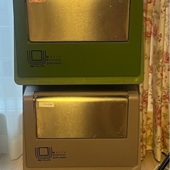 定価17,800円分別ゴミ箱 コンテナスタイル スチールワゴン ステンレスフラップ 84Lの画像