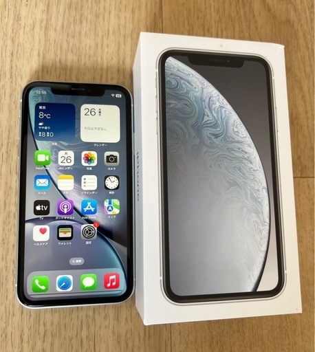 【取引終了】 iPhoneXR 64GB ホワイト SIMフリー 箱 付き