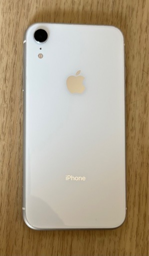 【取引終了】 iPhoneXR 64GB ホワイト SIMフリー 箱 付き