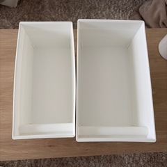 【お譲り先決まりました】収納ボックス サイズ違い11個セット（百均）の画像