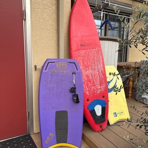 ボディボード、子供用サーフボード、おまけ (きくちゃん) 市役所前の