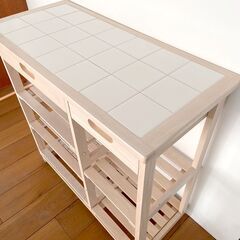 タイルトップキッチンワゴン  大阪市 / 引き取りのみの画像