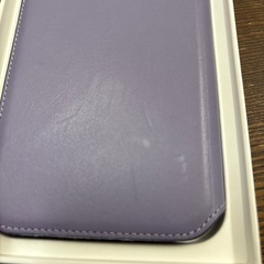 iPhone XS Maxレザーフォリオ - ライラック　ケースの画像