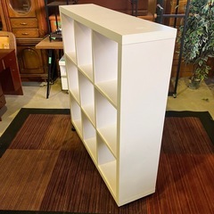 K-0071　北海道　帯広　シェルフユニット　シェルフ　棚　フリーラック　ホワイト　店舗　ディスプレイ　モノココ　モノココ帯広の画像