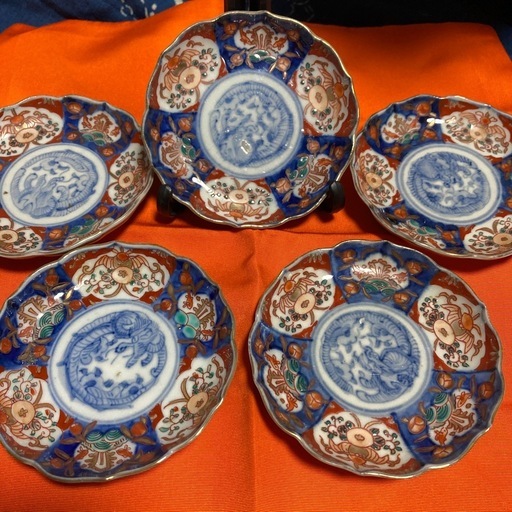 ⑨古伊万里 豆皿 5枚　
