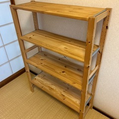 【決まりました】木の棚　本棚　おもちゃ収納の画像