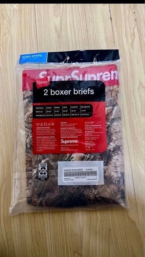 Supreme Hanes Realtree boxers L1枚FW17
